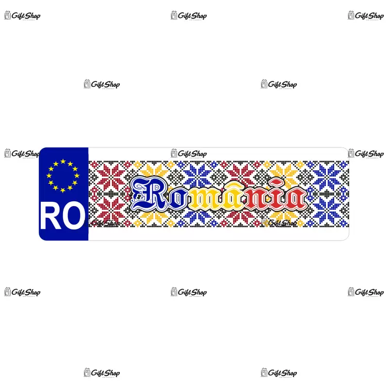 Romania model 1, indicator masina, dimensiune 200x60 mm
